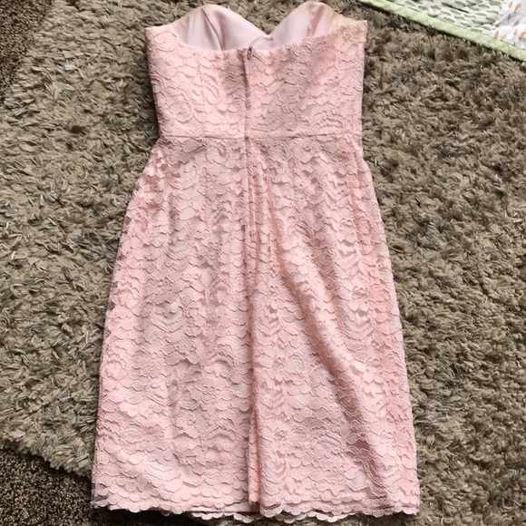 Strapless, lace dress - Picture 2 of 5